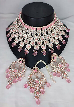 Stone Studded Choker Necklace Set