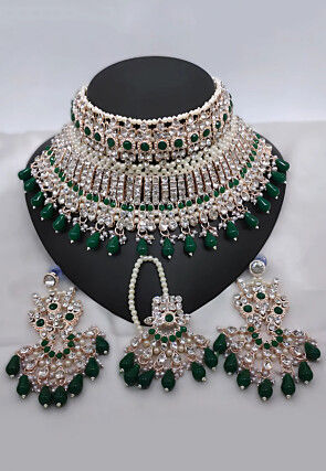 Stone Studded Choker Necklace Set