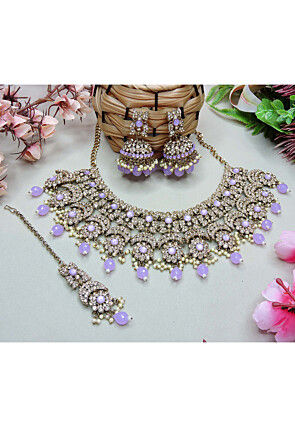 Stone Studded Choker Necklace Set
