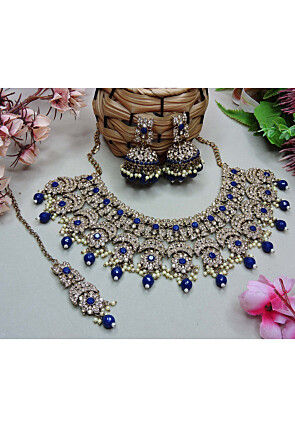 Stone Studded Choker Necklace Set
