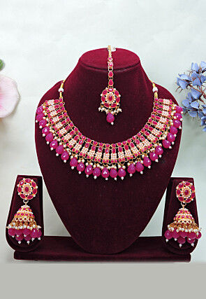 Stone Studded Choker Necklace Set