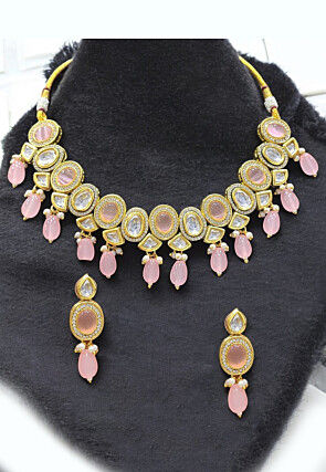Stone Studded Choker Necklace Set