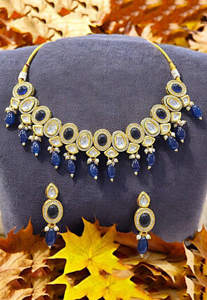 Stone Studded Choker Necklace Set