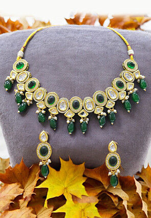 Stone Studded Choker Necklace Set