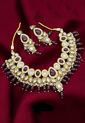 Stone Studded Choker Necklace Set