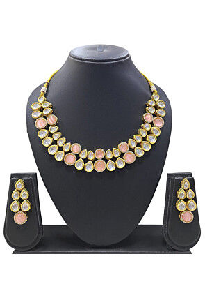 Stone Studded Choker Necklace Set