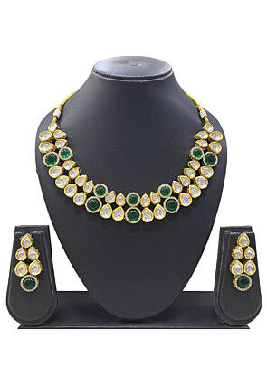 Stone Studded Choker Necklace Set