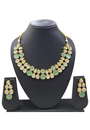 Stone Studded Choker Necklace Set