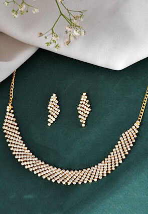 Stone Studded Choker Necklace Set