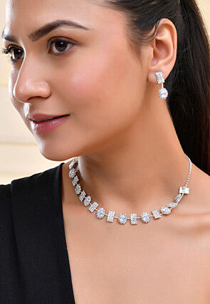 Stone Studded Choker Necklace Set