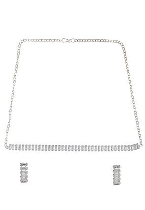 Stone Studded Choker Necklace Set