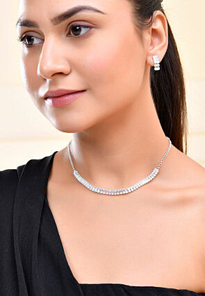 Stone Studded Choker Necklace Set