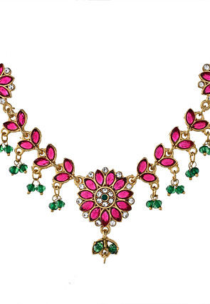 Stone Studded Choker Necklace Set