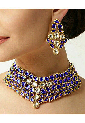 Stone Studded Choker Necklace Set
