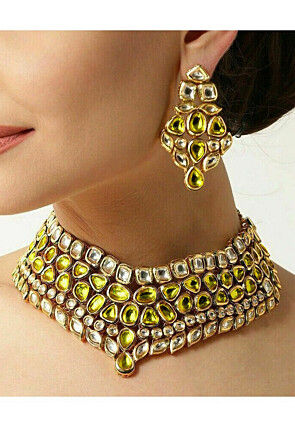 Stone Studded Choker Necklace Set
