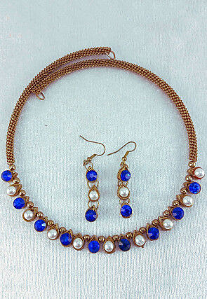 Stone Studded Choker Necklace Set