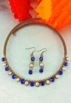 Stone Studded Choker Necklace Set