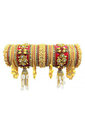 Stone Studded Choora Set