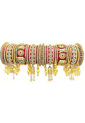 Stone Studded Choora Set