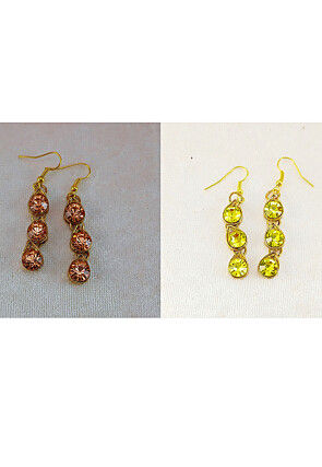 Stone Studded Combo Choker Necklace Set