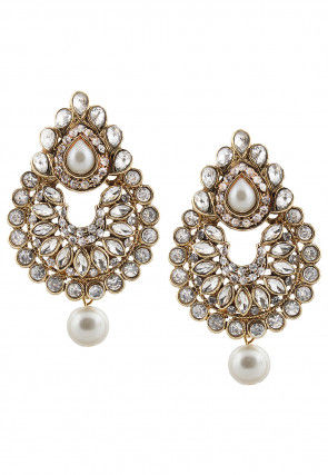 Stone Studded Chandbali Earrings