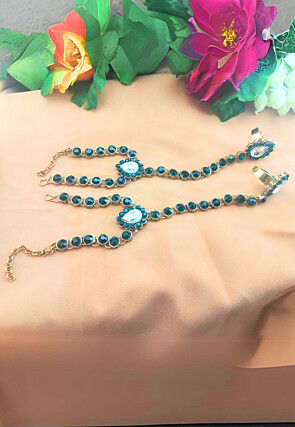 Stone Studded Haathphool Pair