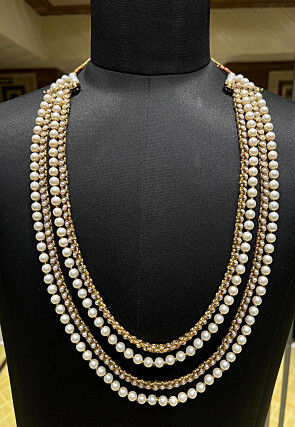 Stone Studded Layered Kanthimala