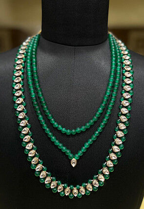 Stone Studded Layered Kanthimala