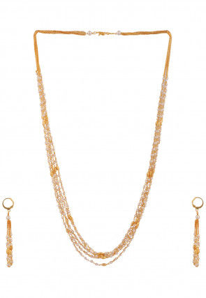 Stone Studded Layered Necklace Set