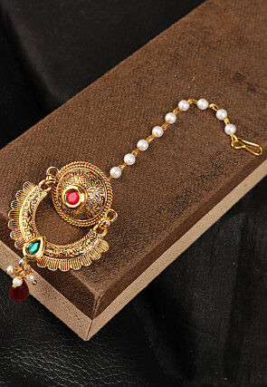 Stone Studded Maang Tikka