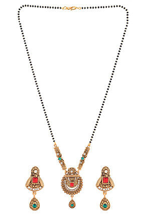 Stone Studded Mangalsutra Set