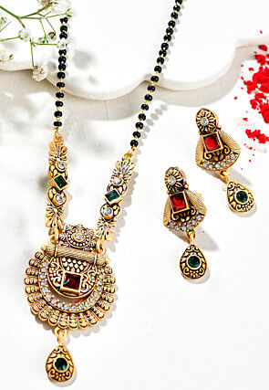 Stone Studded Mangalsutra Set