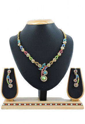 Stone Studded Necklace Set