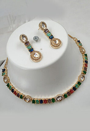 Stone Studded Necklace Set