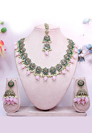 Stone Studded Necklace Set