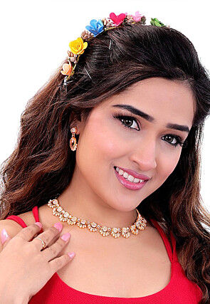 Stone Studded Necklace Set