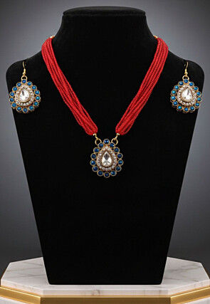 Stone Studded Necklace Set