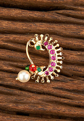 Stone Studded Nose Ring