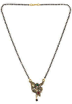 Stone Studded Oxidised Mangalsutra