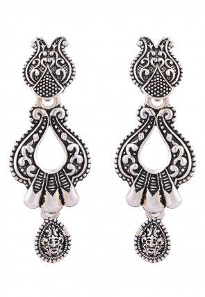 Stone Studded Oxidised Necklace Set