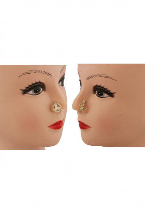 Stone Studded Pair of Nose Pin