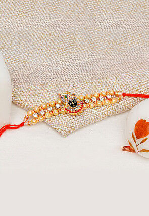 Stone Studded Rakhi Set