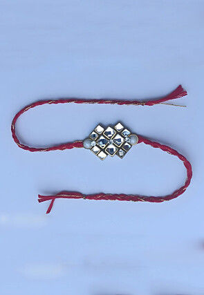 Stone Studded Rakhi Set