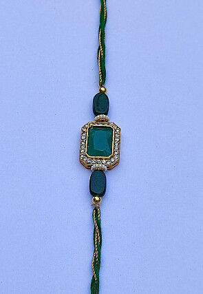 Stone Studded Rakhi Set