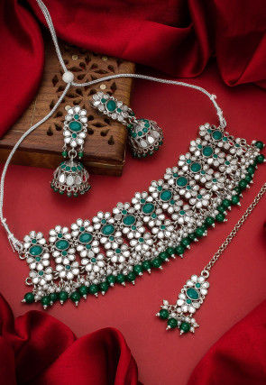 Party wear necklace set online outlet