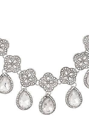 Stones Studded Choker Necklace Set
