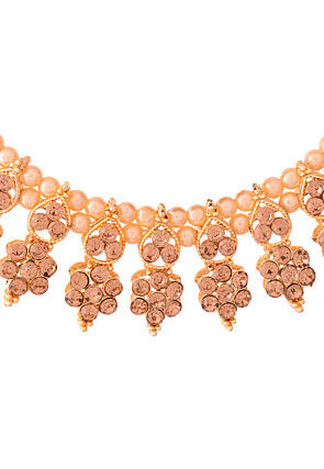 Stones Studded Choker Necklace Set