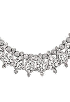 Stones Studded Choker Necklace Set