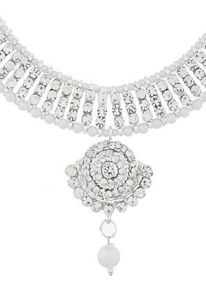 Stones Studded Choker Necklace Set