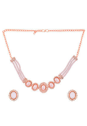 Stones Studded Choker Necklace Set